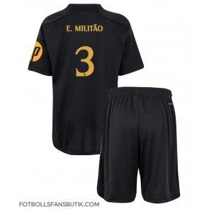 Real Madrid Eder Militao #3 Replika Tredje Tröja Barn 2023-24 Kortärmad (+ Korta byxor)